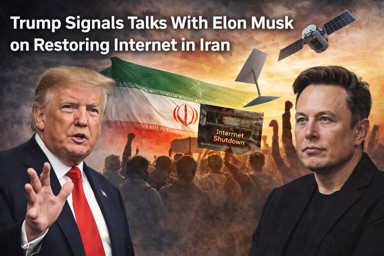 Trump Plans Talks With Elon Musk on Restoring Internet Access in Iran